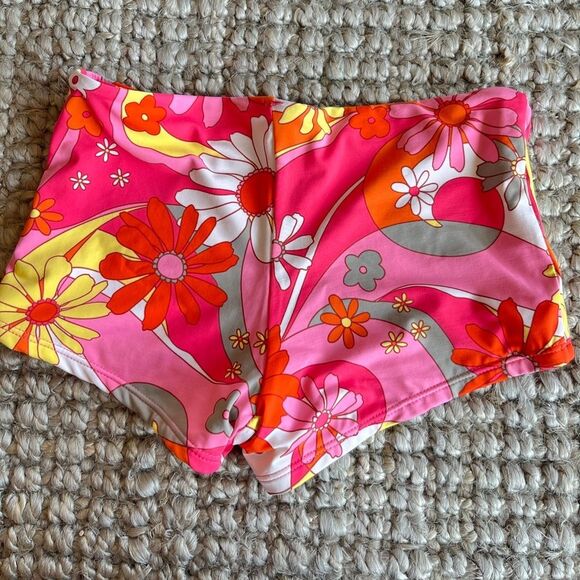 Urban Outfitters Floral Bikini Bottoms - Pink, Yellow, Orange - Picture 2 of 3